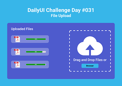 DailyUI Challenge Day 31: File Upload. dailyui design ui website