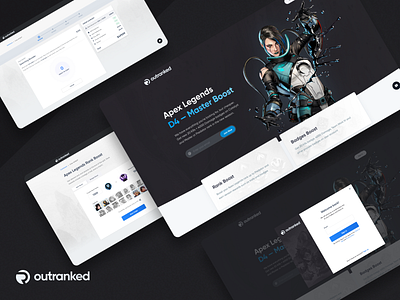 Outranked: Gaming Platform branding gaming ui ux