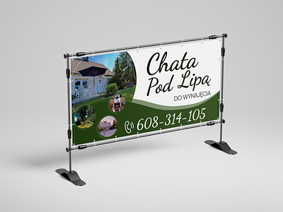 A simple banner design for Chata Pod Lipą. banner graphic design