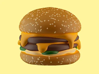 3D Burgers 3d burger cinema4d food zbrush