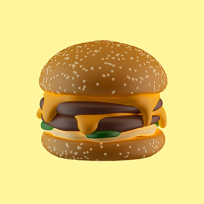 3D Burgers 3d burger cinema4d food zbrush