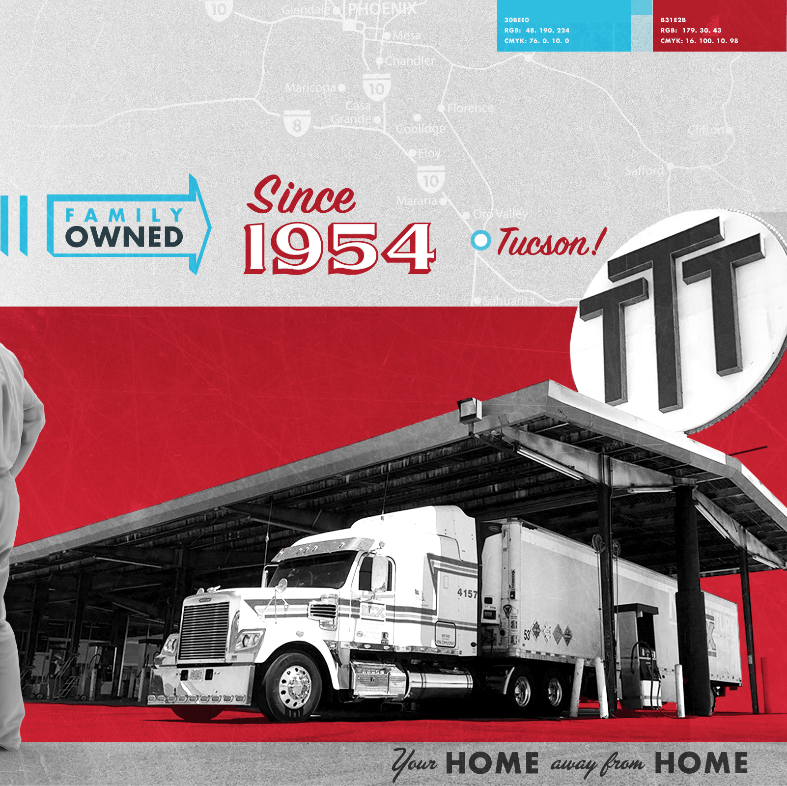 Truck Stop Branding austin branding design freelance graphic design illustration retro typography vector