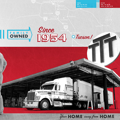 Truck Stop Branding austin branding design freelance graphic design illustration retro typography vector