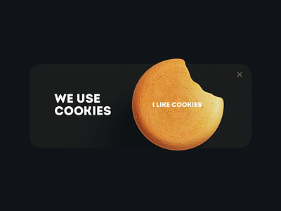 Cookies popup 3d 3d animation animation cookies interface motion popup product uiux video web