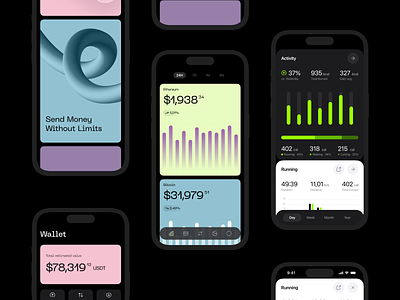 Recent Mobile Work app design fitness mobile ui ux web3