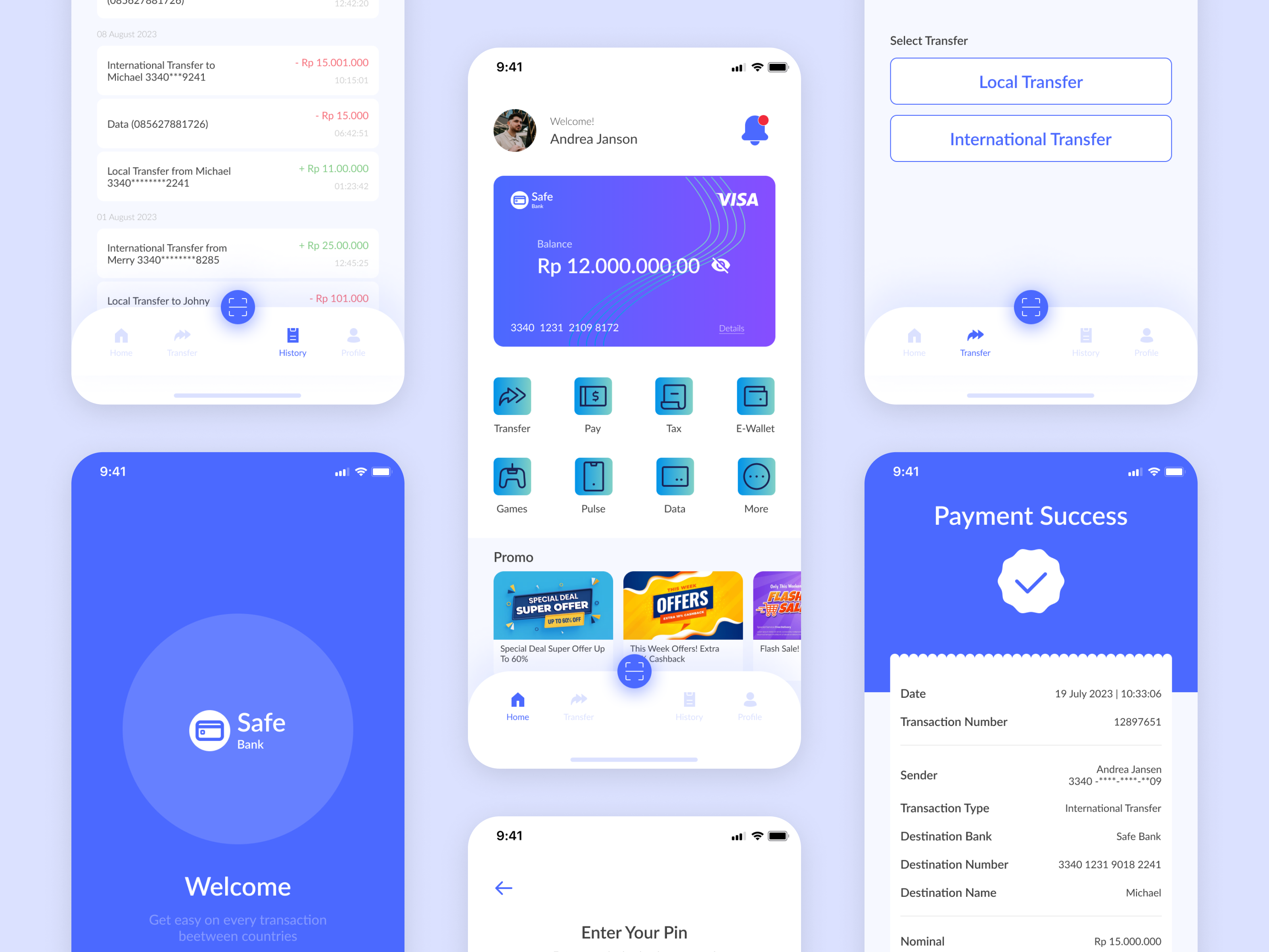 Safe Bank - Mobile Banking App By Rifqi Fauzi On Dribbble