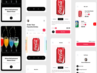 Drink Store App app app design app ui appui design drink store app ui drink store mobile ui drinkstore app ui uiux