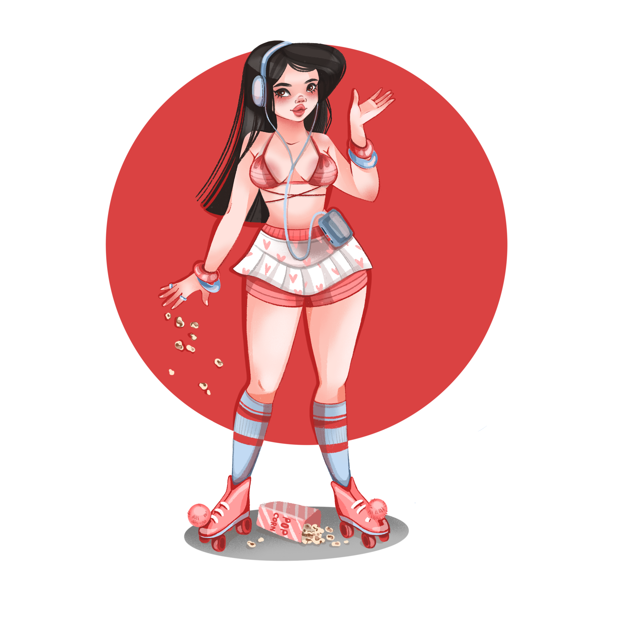 Roll, dance, have fun! artwork character digital digital art drawing graphic graphic design illustration illustrator logo pr procreate персонаж