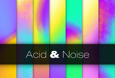 Acid colors collection. Abstract noise and blur backgrounds acid background blur digital art noise textures