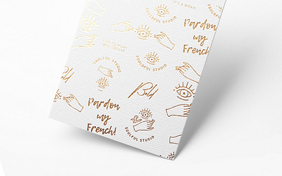 Logo, Brand Design, Pattern Design brand design brand identity feminine french style graphic design illustration logo design minimalistic patter design surface design