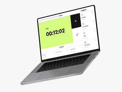 Timer - UI Design challenge dailyui desktop minimalist timer ui webdesgin