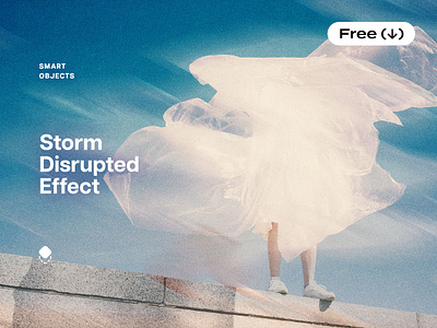 Disrupted Storm Photo Effect blur distortion download dreamy effect fading free freebie haze motion photo pixelbuddha psd smudged template