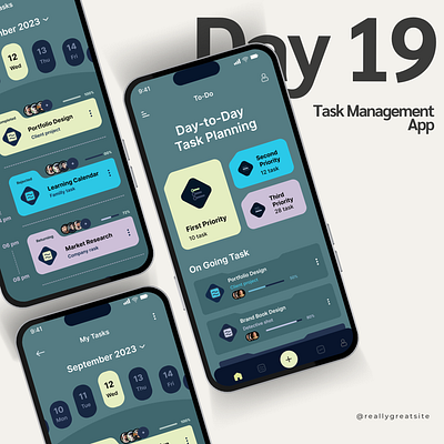 Task Management App 3d animation branding graphic design logo motion graphics ui ux