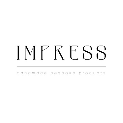 Logo designs for Impress advertisement bespoke services design company branding graphic design logo branding logo designs