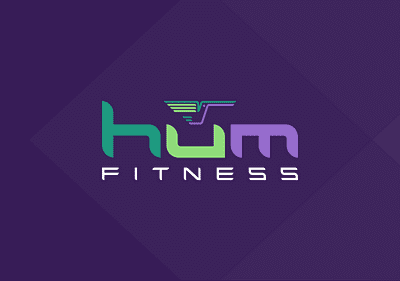 HUM Fitness advertising branding design fitness graphic design humming bird logo vector wellness women