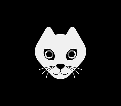 Cat graphic design logo vector
