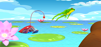 tricky frog game art 3d design game gameart illustration render