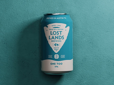 Lost Lands Brewing Can Renders animation beer beers beverage brewery can craft drinks graphic design keyshot typography