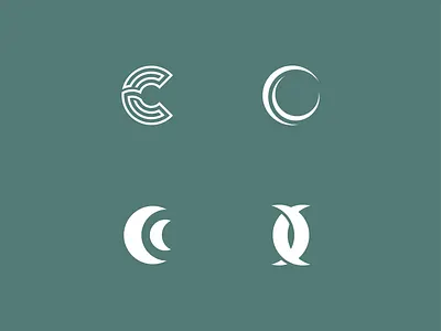 Crescent Crossing Logo Concepts branding cc concepts icon illustration logo neighborhood real estate