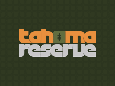 Tahoma Reserve advertising branding design graphic design hiking logo mount rainier