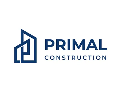 Primal Construction Branding branding graphic design illustration logo minimalist logo typography vector