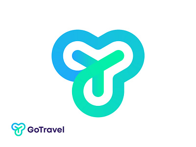 GoTravel - For Sale app icon branding creative go international travel it logo logo design logo maker software logo tourism logo travel travelfever traveltrend turisom logo visual identity website logo