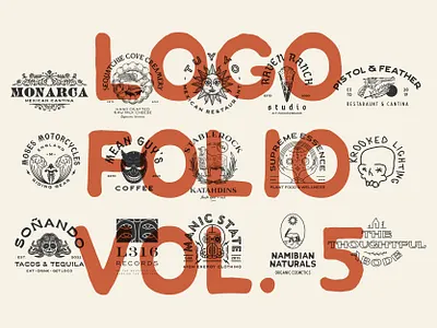 Logo Folio Vol. 5 coffee collection farm fashion graphic designer hand drawn hotel logo logo design logo designer logodesign logofolio logomark logos logotype portfolio restaurant retro vintage wordmark