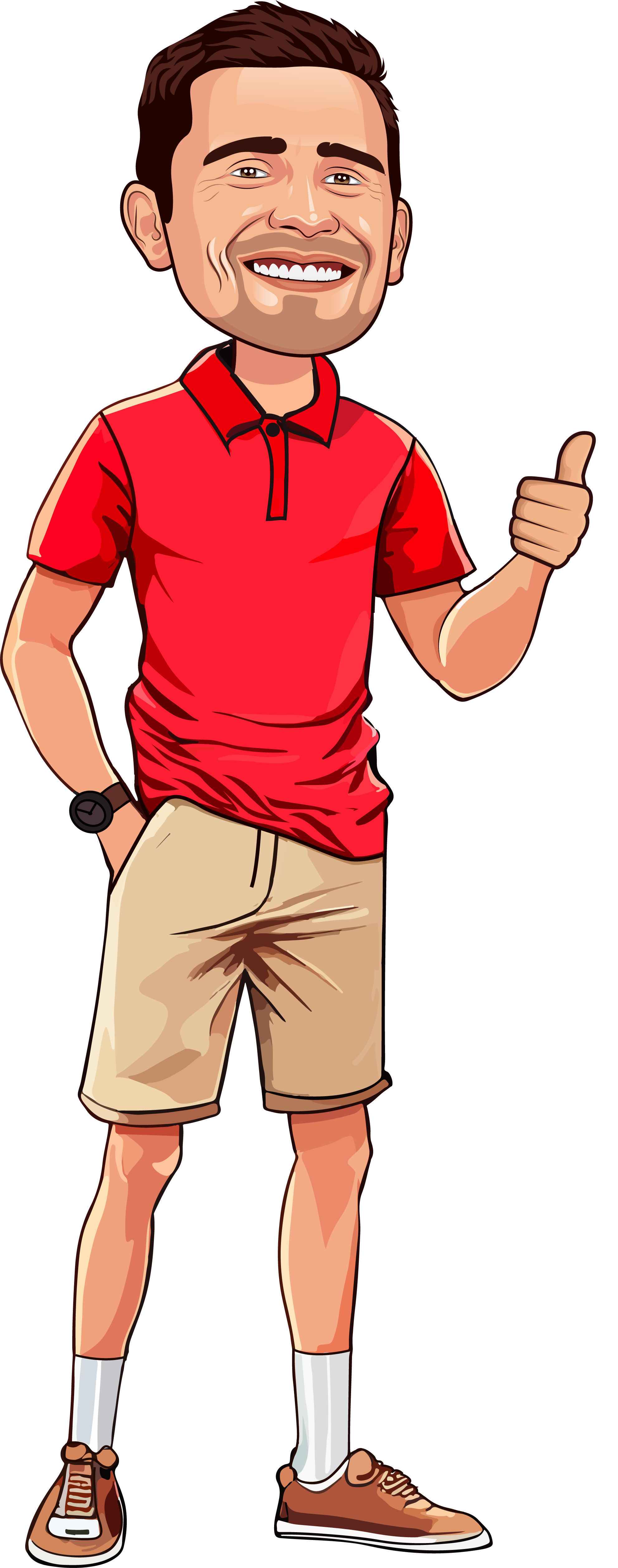 Example of Custom Cartoon Portrait Caricature Logo