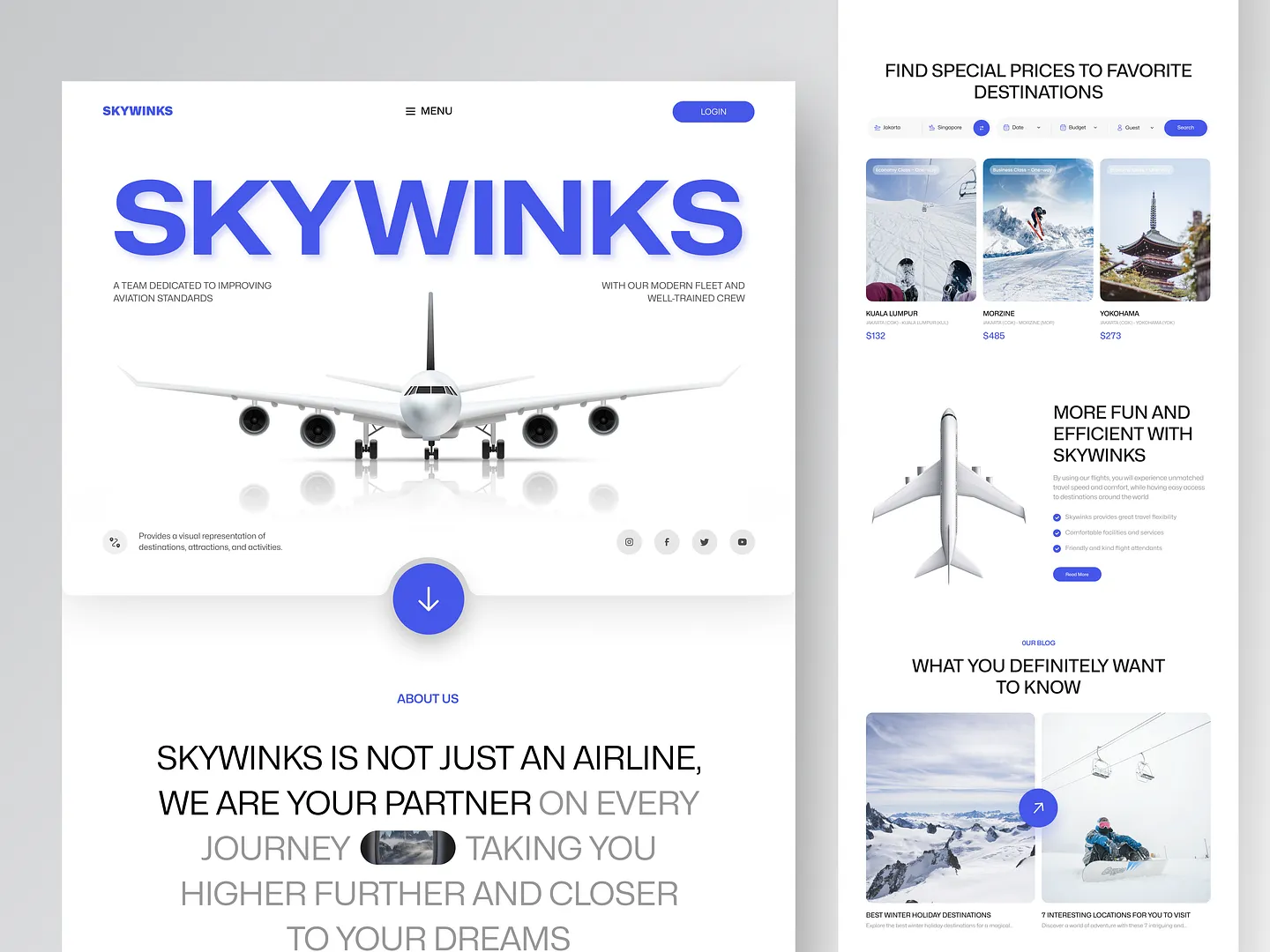 Travel Booking Website: Skywinks - Your Gateway to Affordable Flights