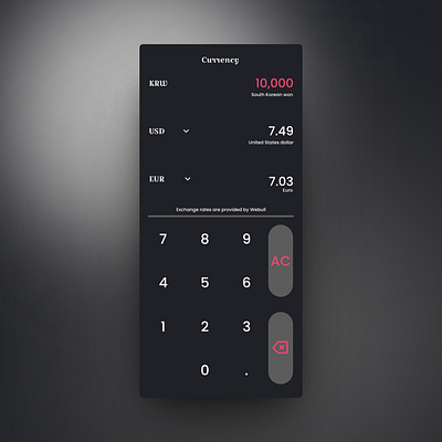 Currency Callculation UI Design daily ui design graphic design mobile app design ui ux