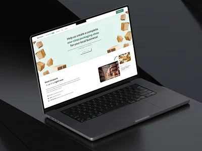 One-stop shop for all things packaging 📦 design ecommerce mobile packaging shop ui web web design webmarc