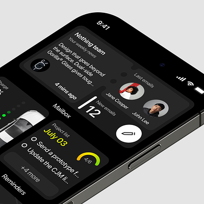 Iphone widget design aplication app iphone ui vidget