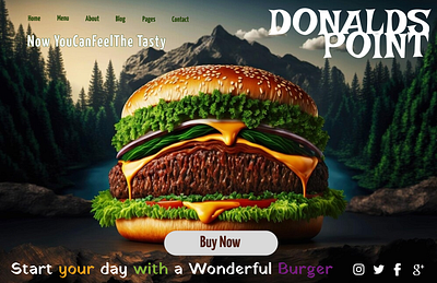 Landing Page burger challange3 dailui donalds landigpage logo ui