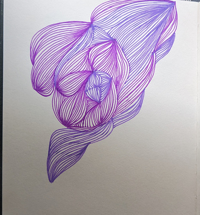 Purple beauty! art artist sketch sketch of the day zentangle