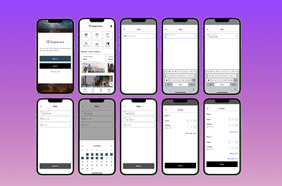 "Esplorare" the Travel App 🪄 case study design designer explorare feedback flight product designer travel traveling ui ux ux designer