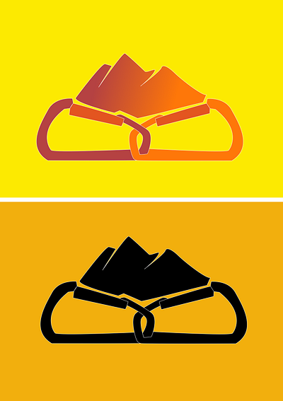 Go Rock Climbing branding graphic design logo logo design rock climbing logo