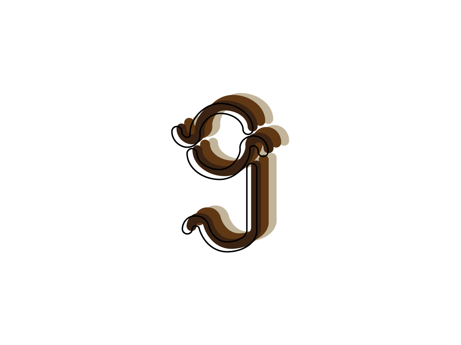 g / layered lettermark branding g layered layers letter lettermark logo