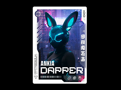 Ankia Dapper - NFT card nft cyberpunk card