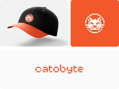 Catobyte | Logo Design animal branding byte cat concept cute cute logo design digital gaming logo logotype pixel pixel art pixel logo shape vido game