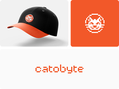 Catobyte | Logo Design animal branding byte cat concept cute cute logo design digital gaming logo logotype pixel pixel art pixel logo shape vido game