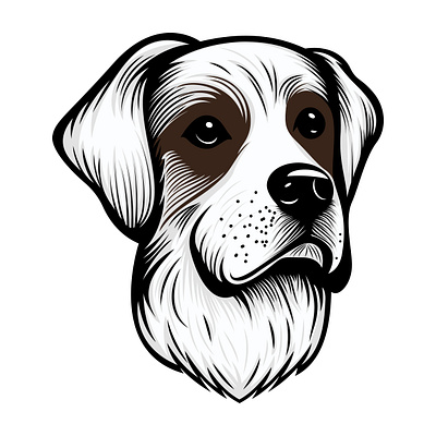 Dog Portraits vector illustration beautiful branding design dog face graphic design illustration logo vector