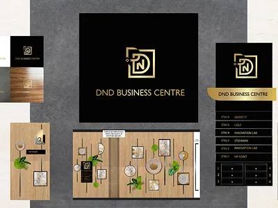 DND BRAND IDENTITY brand branding business design gold identity illustration lettering logo logodesign typography visualidentity