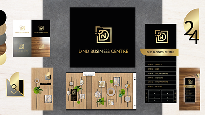 DND BRAND IDENTITY brand branding business design gold identity illustration lettering logo logodesign typography visualidentity