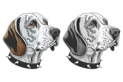 Dog Portrait-2 animal beautiful belt branding design dog dog face graphic design illustration portrait vector