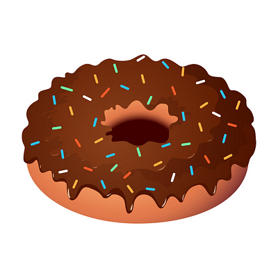 Donut vector illustration beautiful branding chocolates donut food graphic design illustration vector