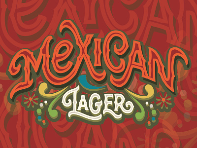 Mexican Lager beer branding can label lager logo mexican sweeten creek typography