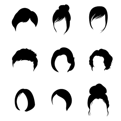 Women Short Haircut - Women's Hairstyle beautiful branding design graphic design haircut hairstyle illustration short haircut short hairstyle vector women