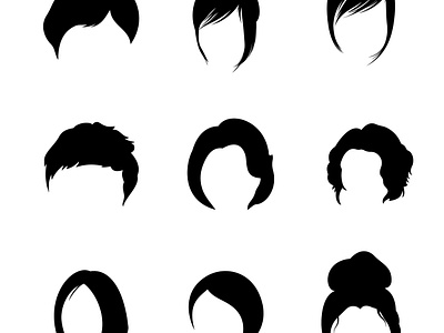 Short Hairstyle designs, themes, templates and downloadable