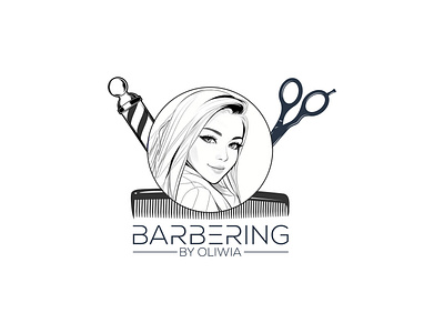 Barbering logo freelancer khalid graphic design logo shuvorahman01