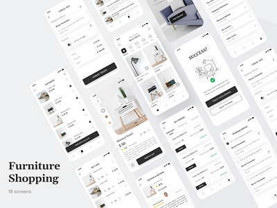 Furniture Shop App graphic design